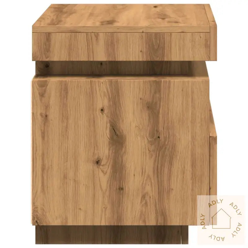Nattbord Med Led 2 Stk Artisan Eik 40X39X48,5 Cm