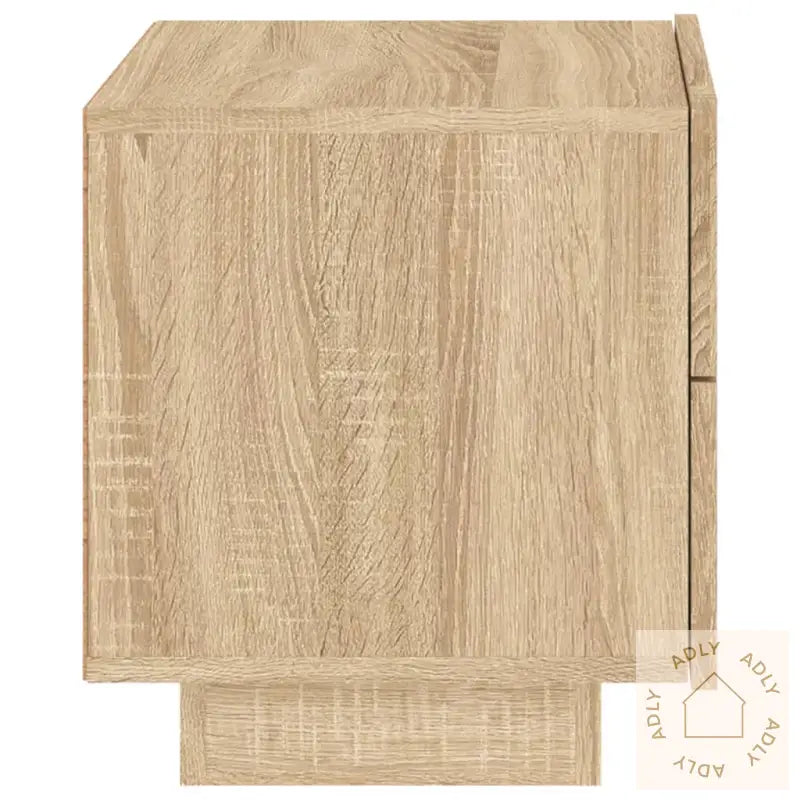 Nattbord Med Led Sonoma Eik 70X36X40,5 Cm