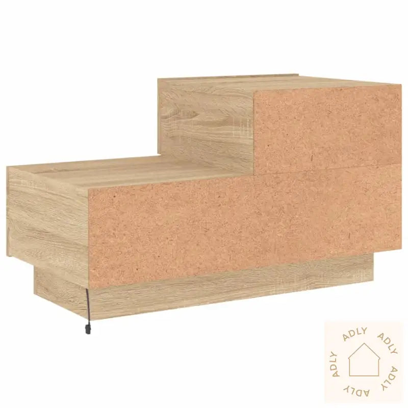 Nattbord Med Led Sonoma Eik 70X36X40,5 Cm