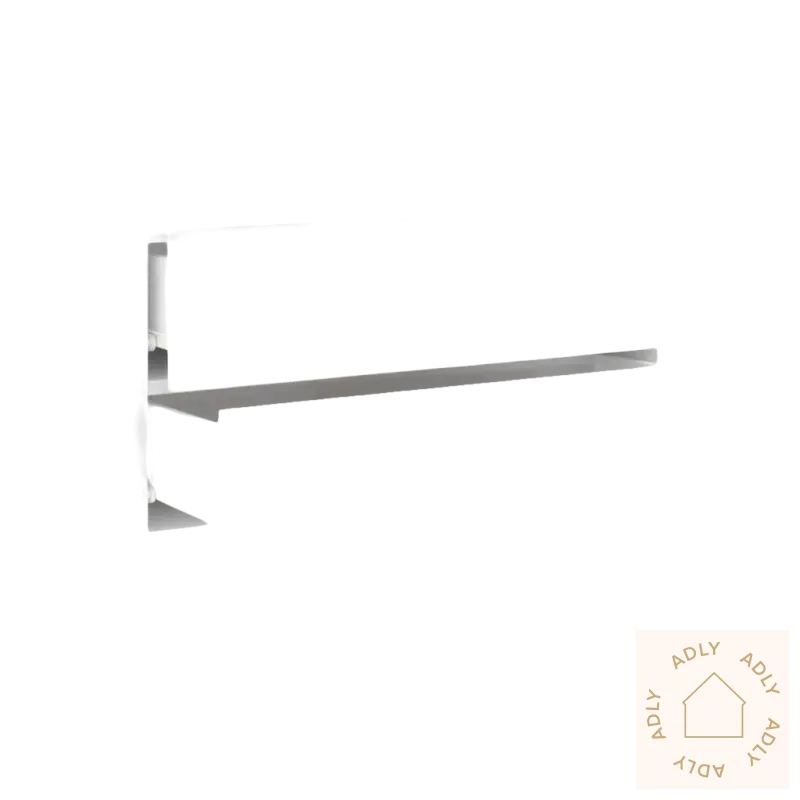 Hvitt nattbord med to skuffer og rgb led-lys for moderne møbler til hjemmet