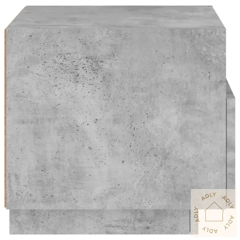 Nattbord Med Led 2 Stk Betonggrå 40X39X37 Cm