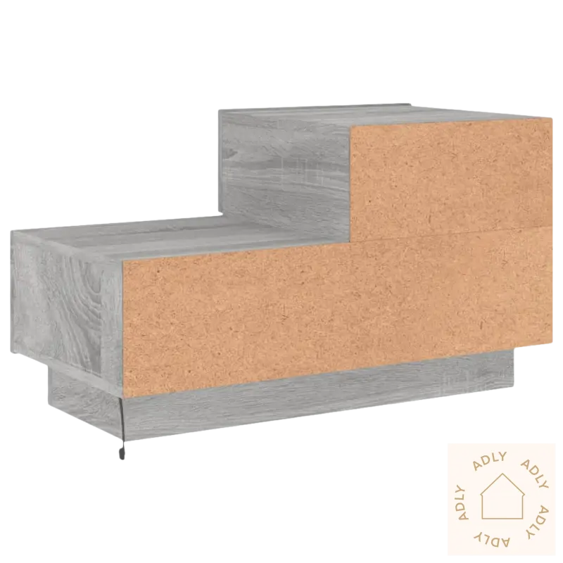 Two-toned stepped nightstand med rgb led-lys blant dine slitesterke møbelvalg