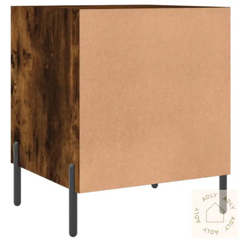 Nattbord 2 Stk Røkt Eik 40X40X50 Cm Konstruert Tre