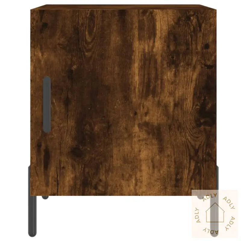 Nattbord 2 Stk Røkt Eik 40X40X50 Cm Konstruert Tre