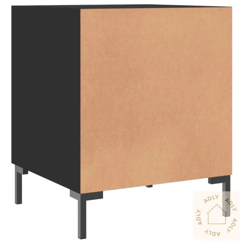 Nattbord 2 Stk Svart 40X40X50 Cm Konstruert Tre