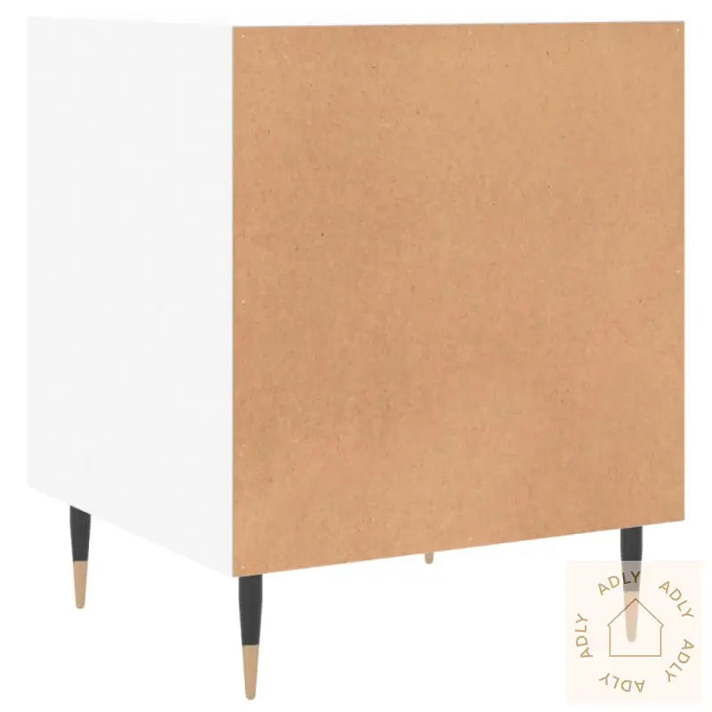 Nattbord 2 Stk Hvit 40X40X50 Cm Konstruert Tre