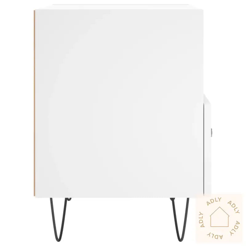 Nattbord 2 Stk Hvit 40X35X47,5 Cm Konstruert Tre