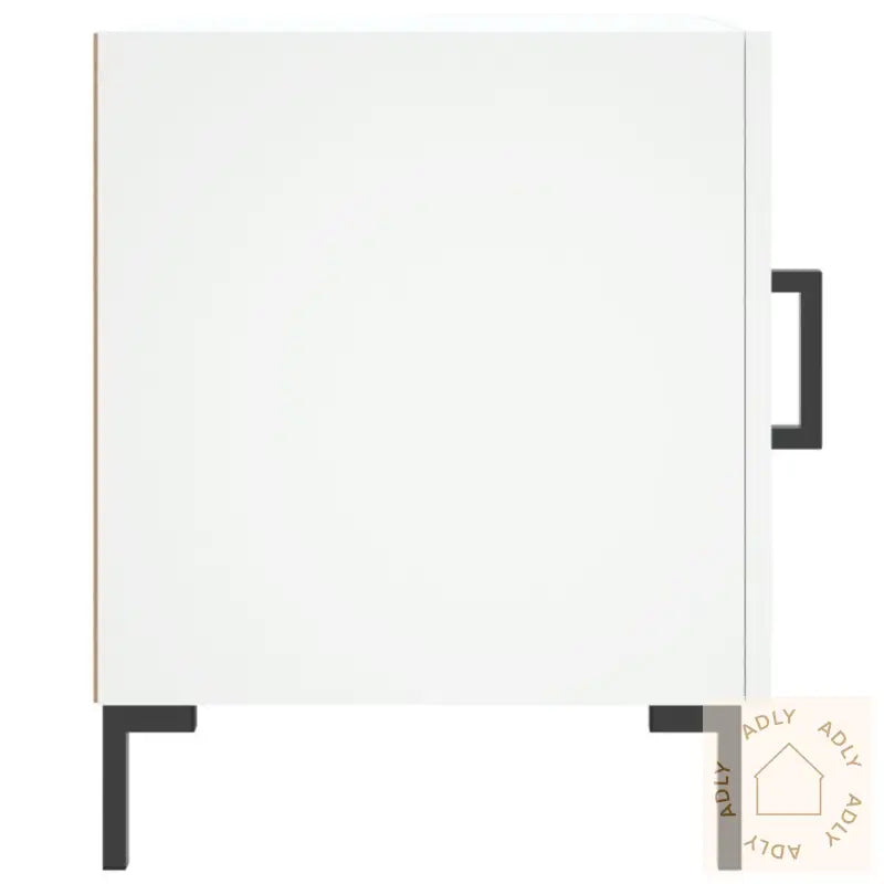 Nattbord Hvit 40X40X50 Cm Konstruert Tre