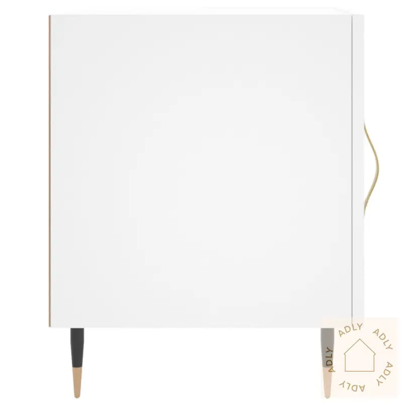 Nattbord 2 Stk Hvit 40X40X50 Cm Konstruert Tre