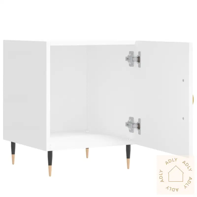 Nattbord 2 Stk Hvit 40X40X50 Cm Konstruert Tre