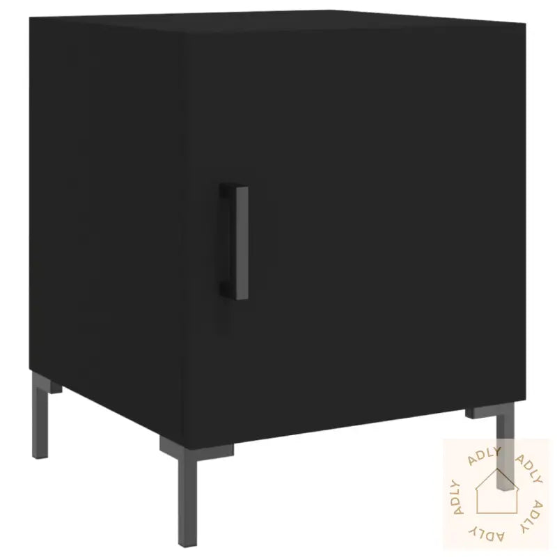 Nattbord 2 Stk Svart 40X40X50 Cm Konstruert Tre