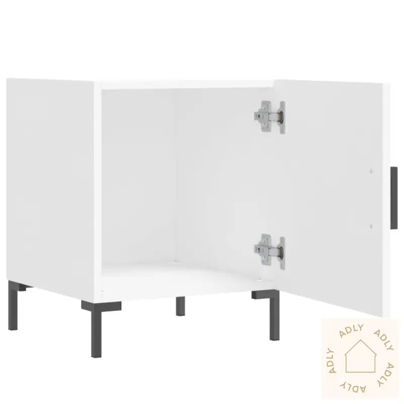 Nattbord Hvit 40X40X50 Cm Konstruert Tre