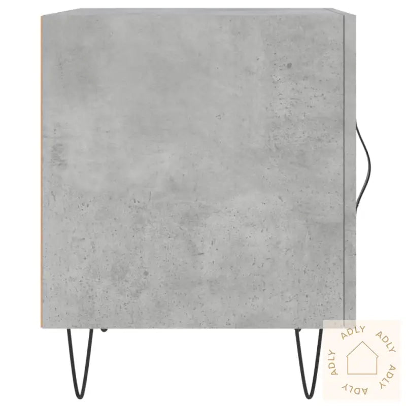Nattbord 2 Stk Betonggrå 40X40X50 Cm Konstruert Tre