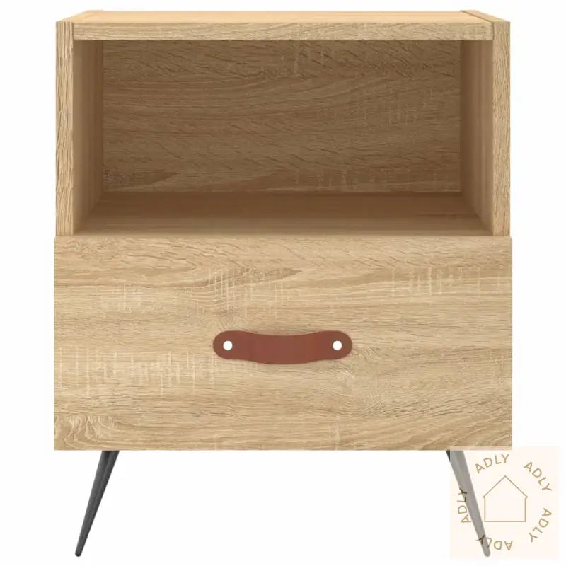 Nattbord 2 Stk Sonoma Eik 40X35X47,5 Cm Konstruert Tre