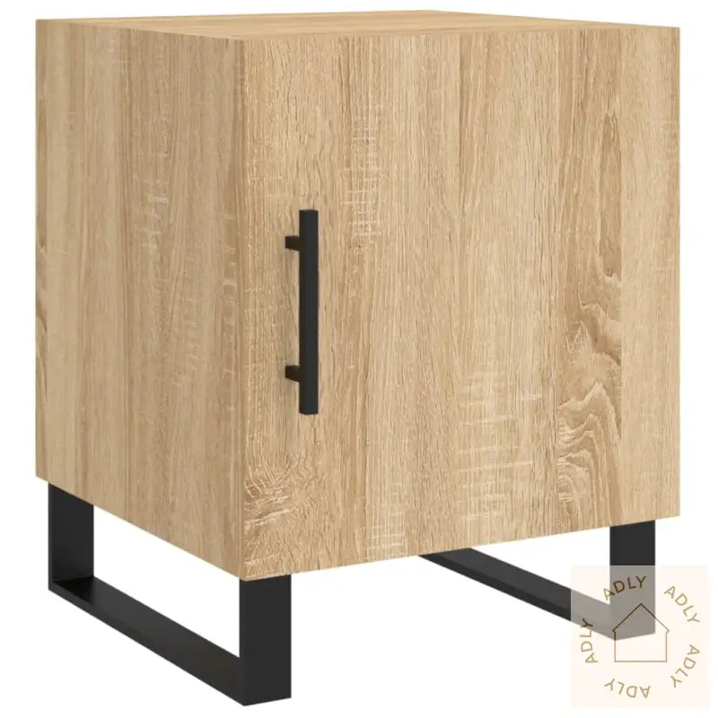 Nattbord 2 Stk Sonoma Eik 40X40X50 Cm Konstruert Tre