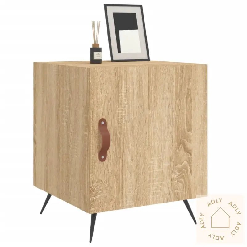 Nattbord 2 Stk Sonoma Eik 40X40X50 Cm Konstruert Tre
