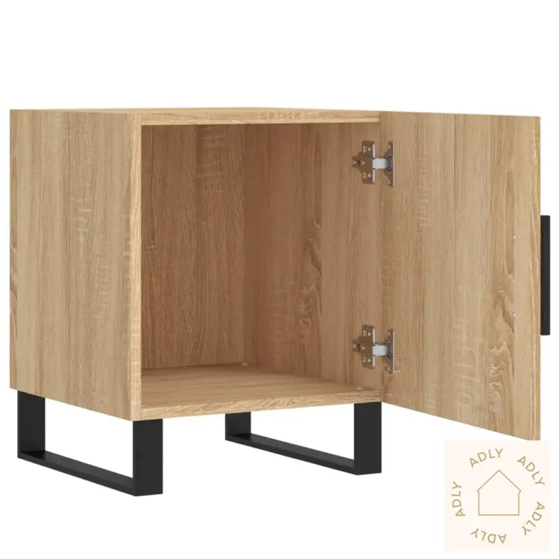 Nattbord 2 Stk Sonoma Eik 40X40X50 Cm Konstruert Tre