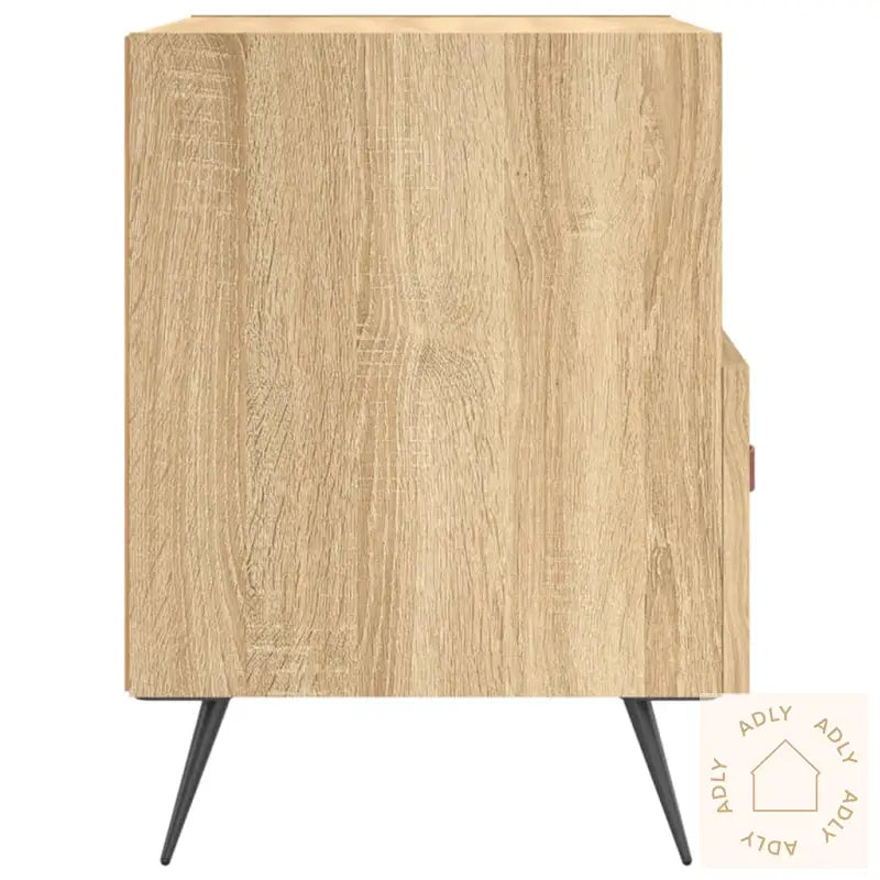 Nattbord 2 Stk Sonoma Eik 40X35X47,5 Cm Konstruert Tre