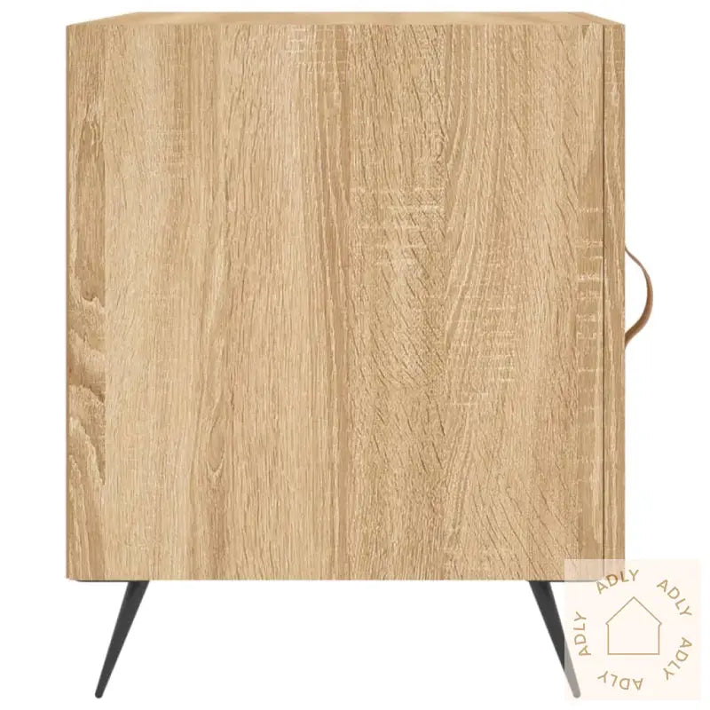 Nattbord 2 Stk Sonoma Eik 40X40X50 Cm Konstruert Tre