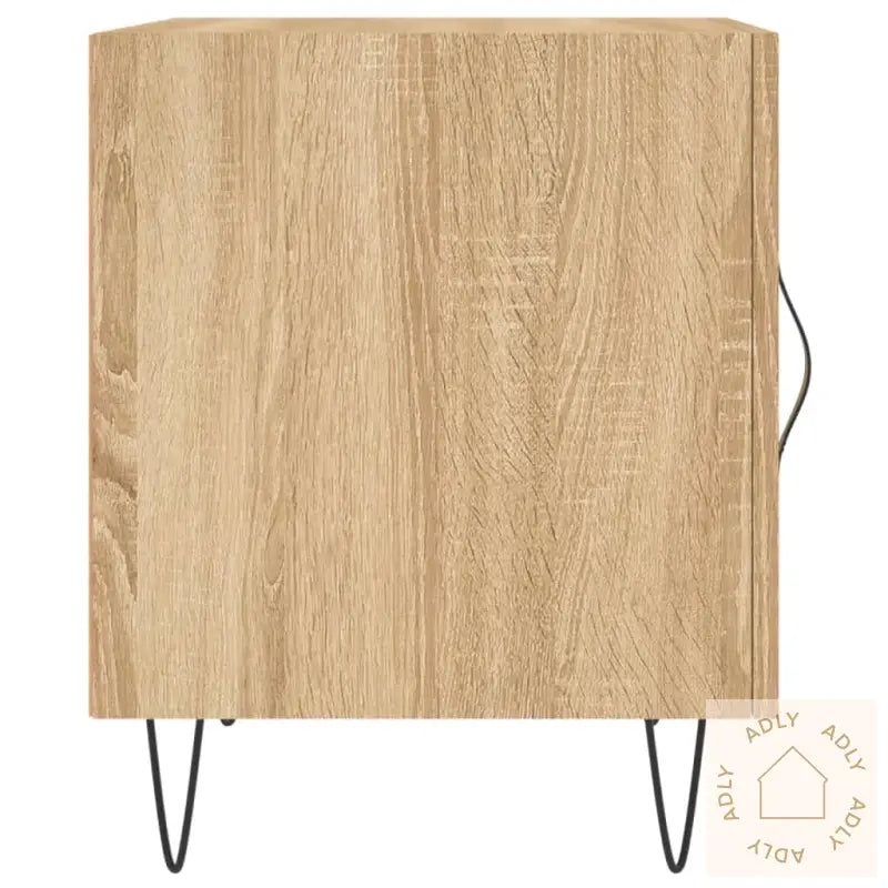 Nattbord Sonoma Eik 40X40X50 Cm Konstruert Tre