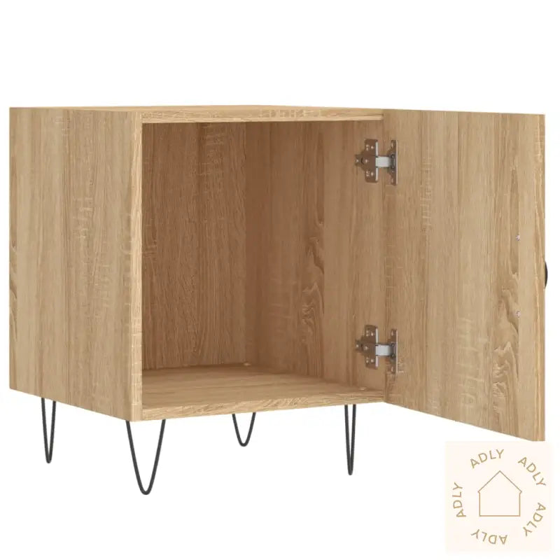 Nattbord Sonoma Eik 40X40X50 Cm Konstruert Tre