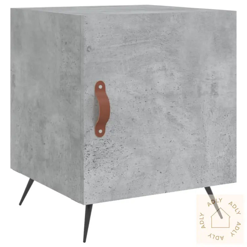 Nattbord Betonggrå 40X40X50 Cm Konstruert Tre