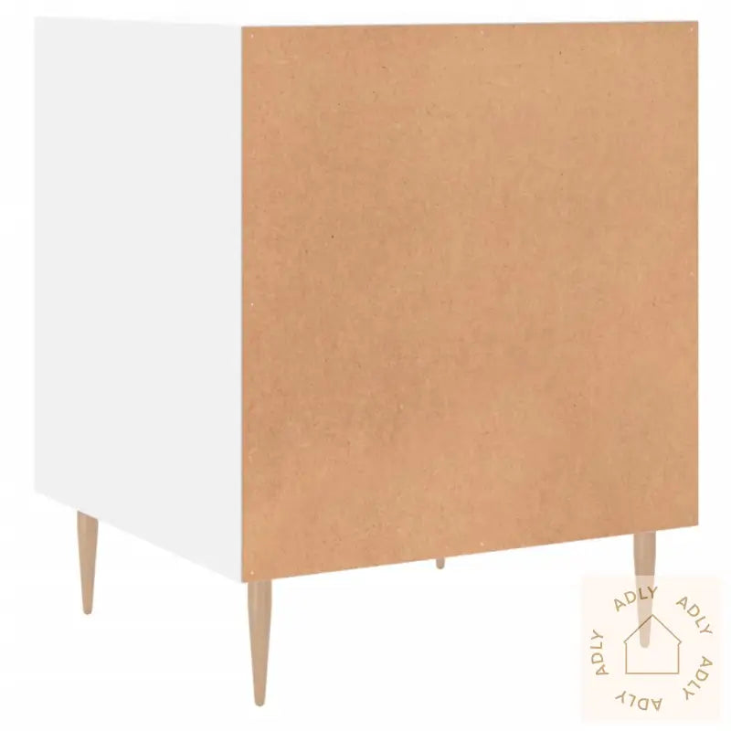 Nattbord 2 Stk Hvit 40X40X50 Cm Konstruert Tre