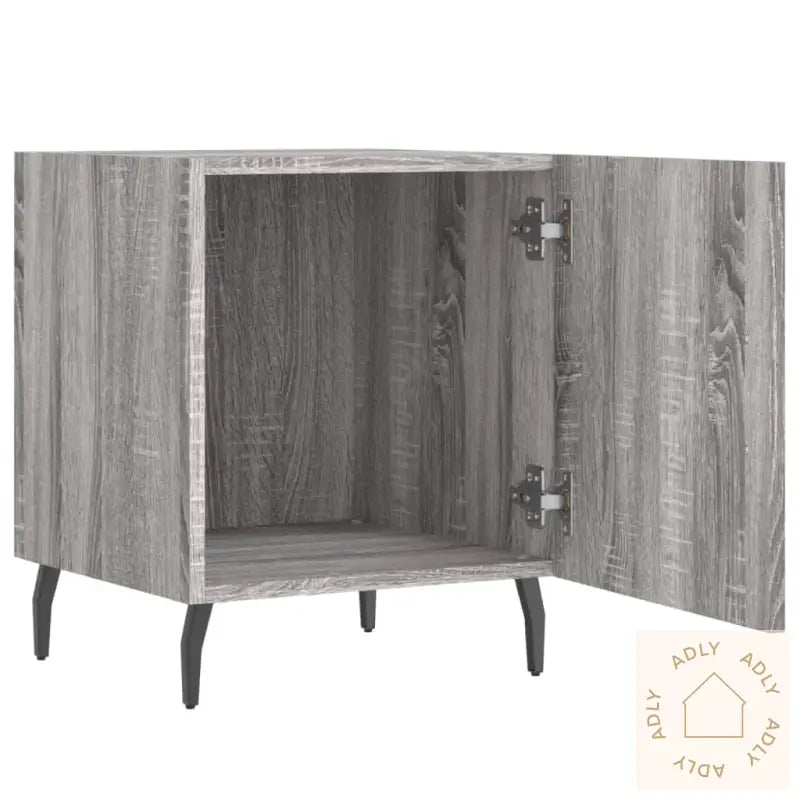 Nattbord Grå Sonoma 40X40X50 Cm Konstruert Tre