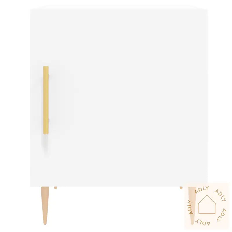 Nattbord 2 Stk Hvit 40X40X50 Cm Konstruert Tre