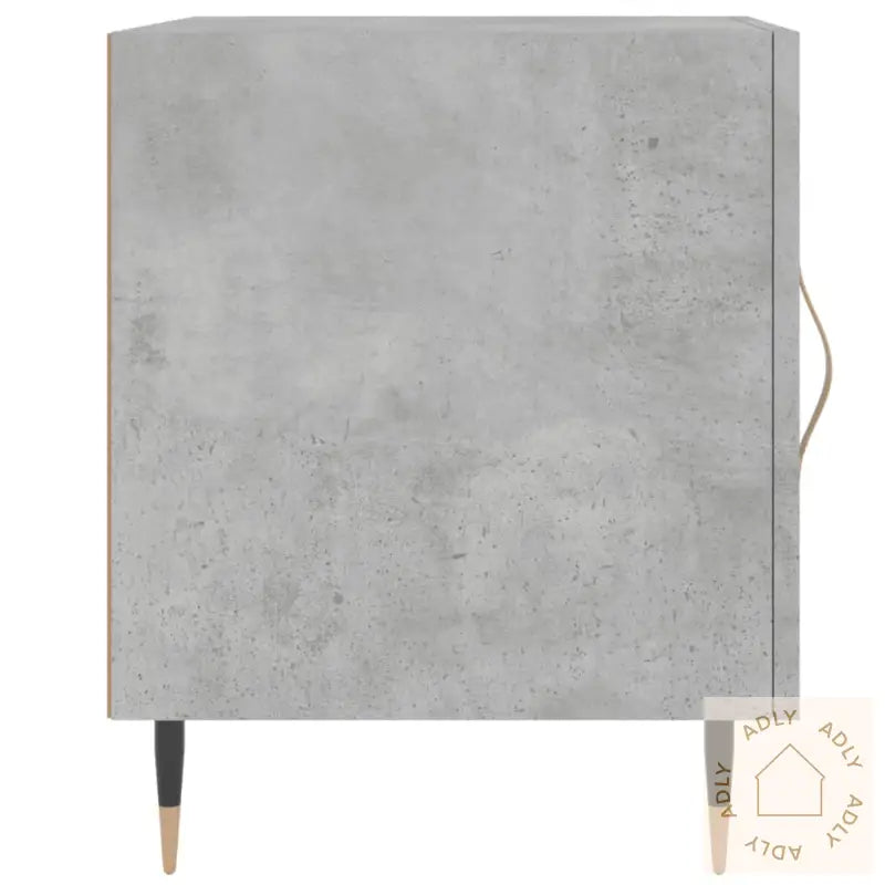 Nattbord 2 Stk Betonggrå 40X40X50 Cm Konstruert Tre