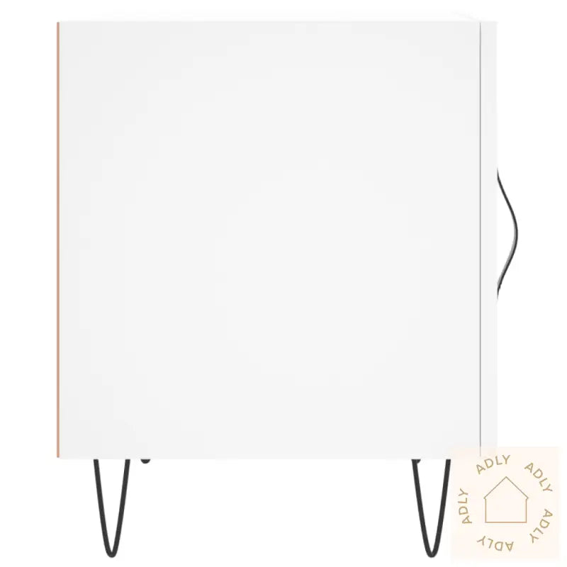 Nattbord Hvit 40X40X50 Cm Konstruert Tre