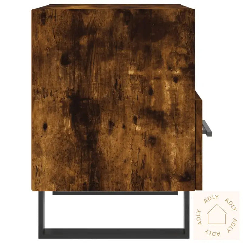 Nattbord Røkt Eik 40X35X47,5 Cm Konstruert Tre