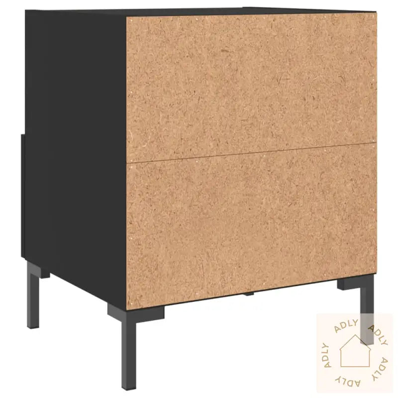 Nattbord 2 Stk Svart 40X35X47,5 Cm Konstruert Tre