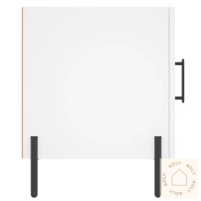 Nattbord 2 Stk Hvit 40X40X50 Cm Konstruert Tre