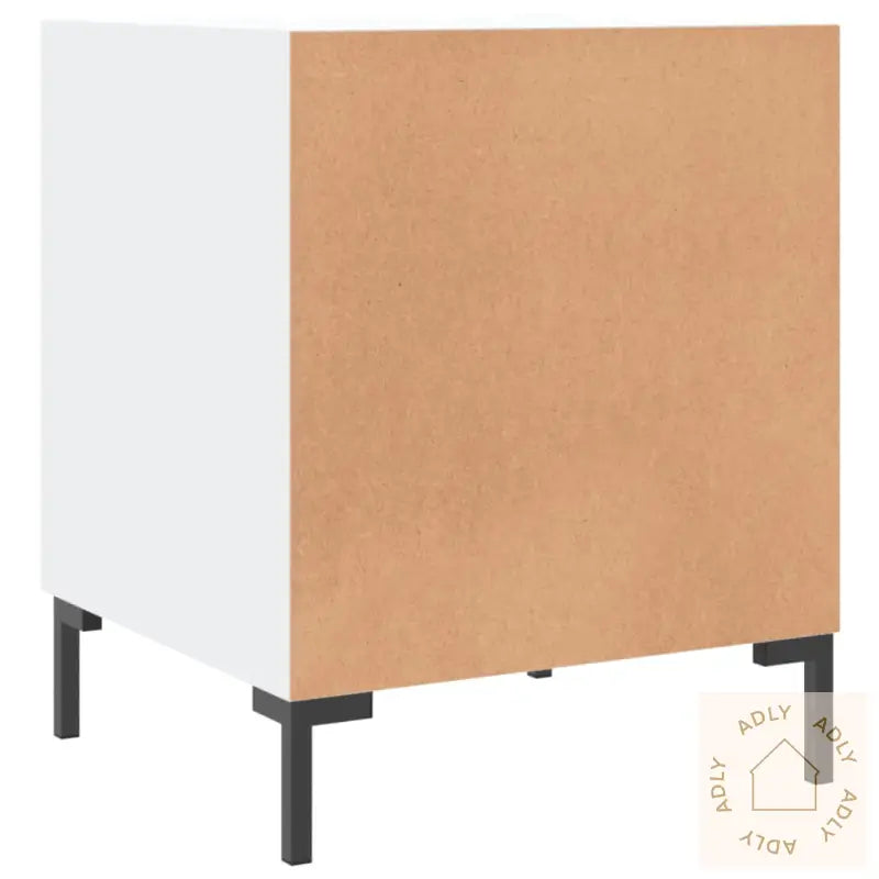 Nattbord 2 Stk Hvit 40X40X50 Cm Konstruert Tre