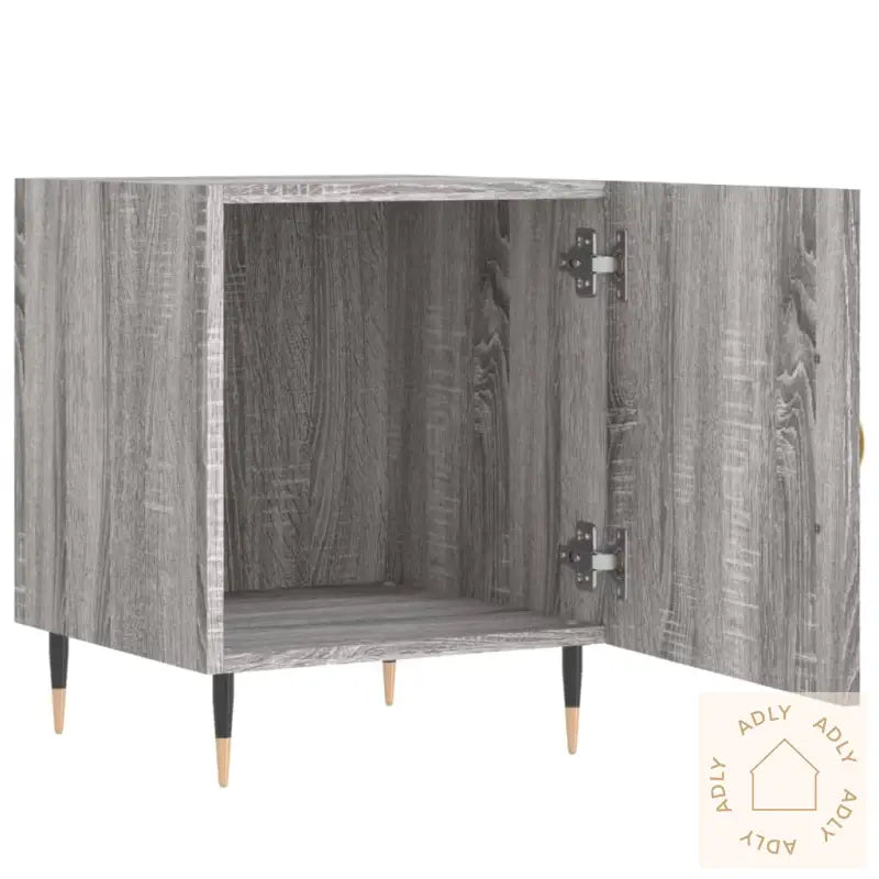 Nattbord Grå Sonoma 40X40X50 Cm Konstruert Tre