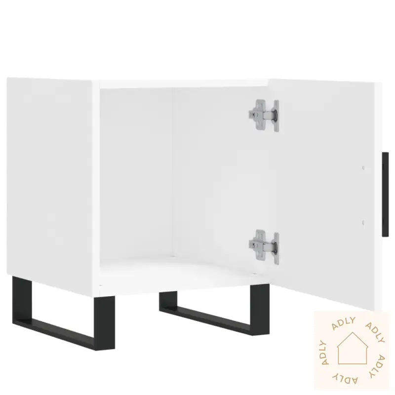 Nattbord 2 Stk Hvit 40X40X50 Cm Konstruert Tre