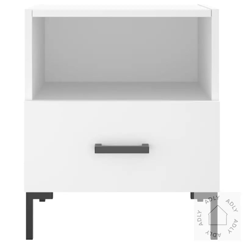 Nattbord 2 Stk Hvit 40X35X47,5 Cm Konstruert Tre