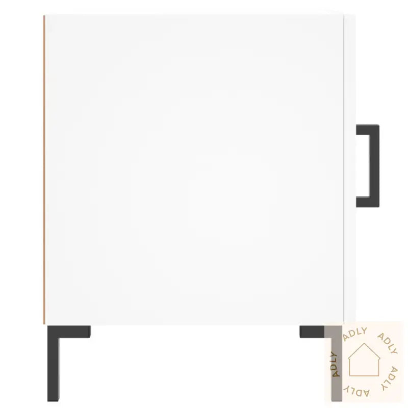 Nattbord 2 Stk Hvit 40X40X50 Cm Konstruert Tre