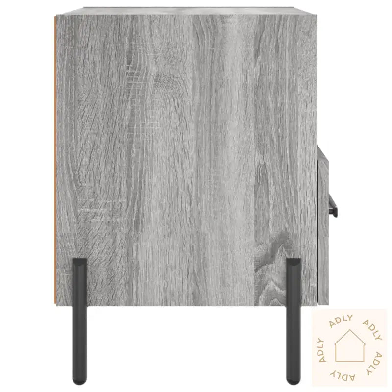 Nattbord 2 Stk Grå Sonoma 40X35X47,5 Cm Konstruert Tre