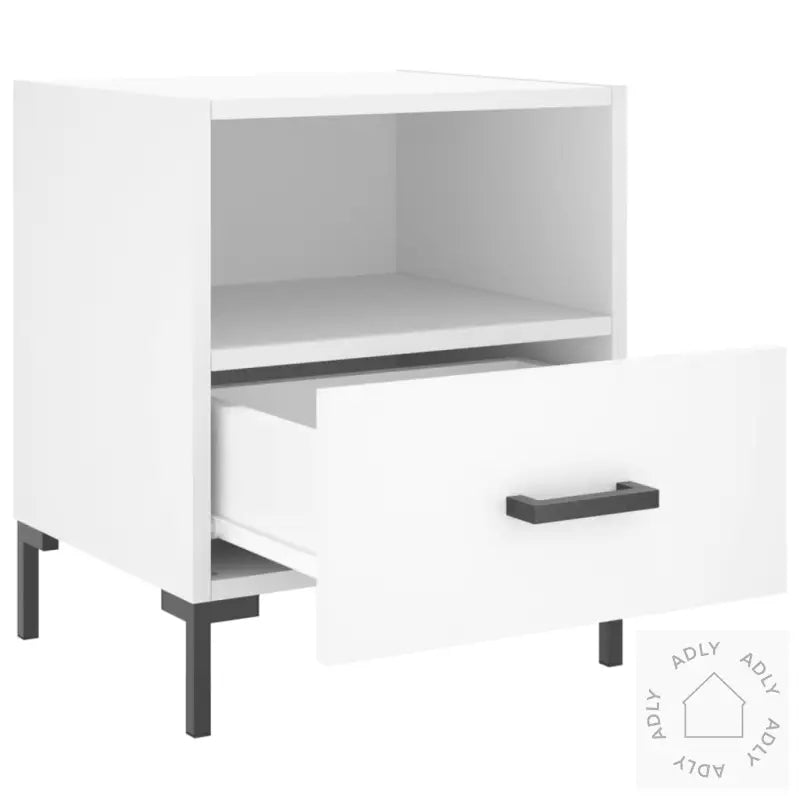 Nattbord 2 Stk Hvit 40X35X47,5 Cm Konstruert Tre