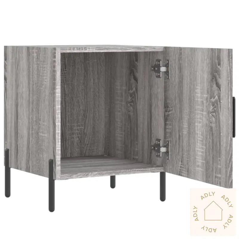 Nattbord Grå Sonoma 40X40X50 Cm Konstruert Tre