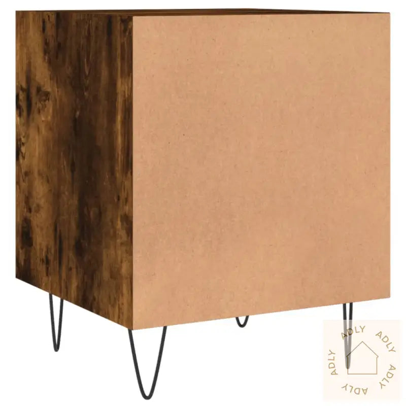 Nattbord 2 Stk Røkt Eik 40X40X50 Cm Konstruert Tre