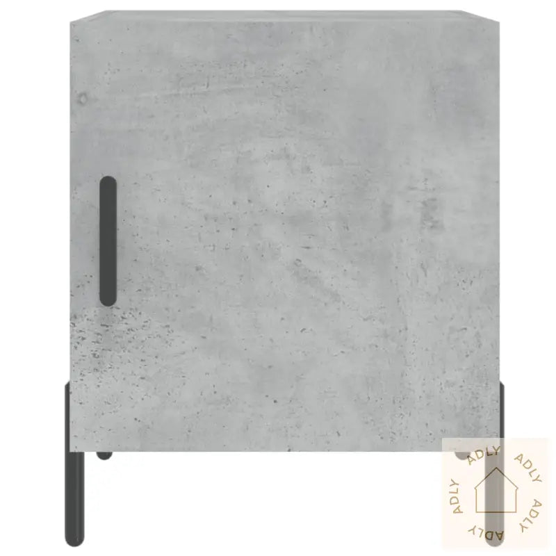 Nattbord 2 Stk Betonggrå 40X40X50 Cm Konstruert Tre
