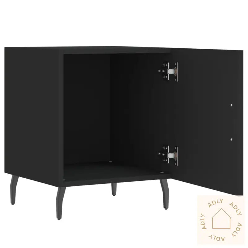 Nattbord 2 Stk Svart 40X40X50 Cm Konstruert Tre