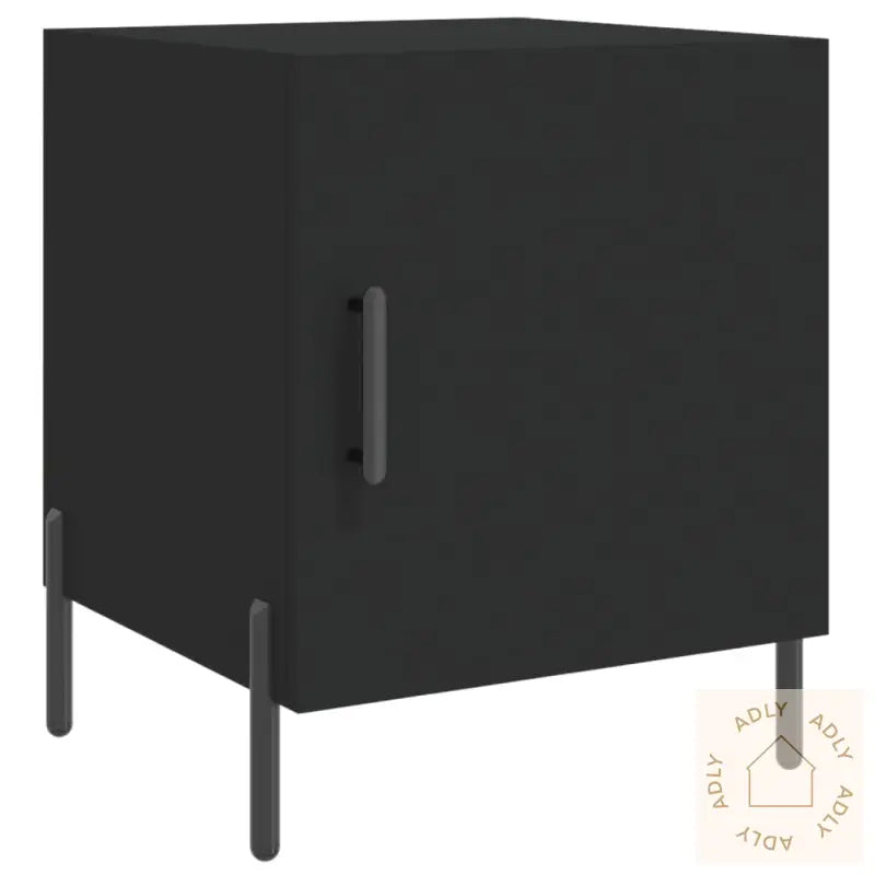 Nattbord 2 Stk Svart 40X40X50 Cm Konstruert Tre