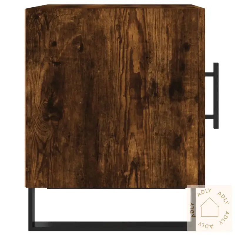 Nattbord 2 Stk Røkt Eik 40X40X50 Cm Konstruert Tre