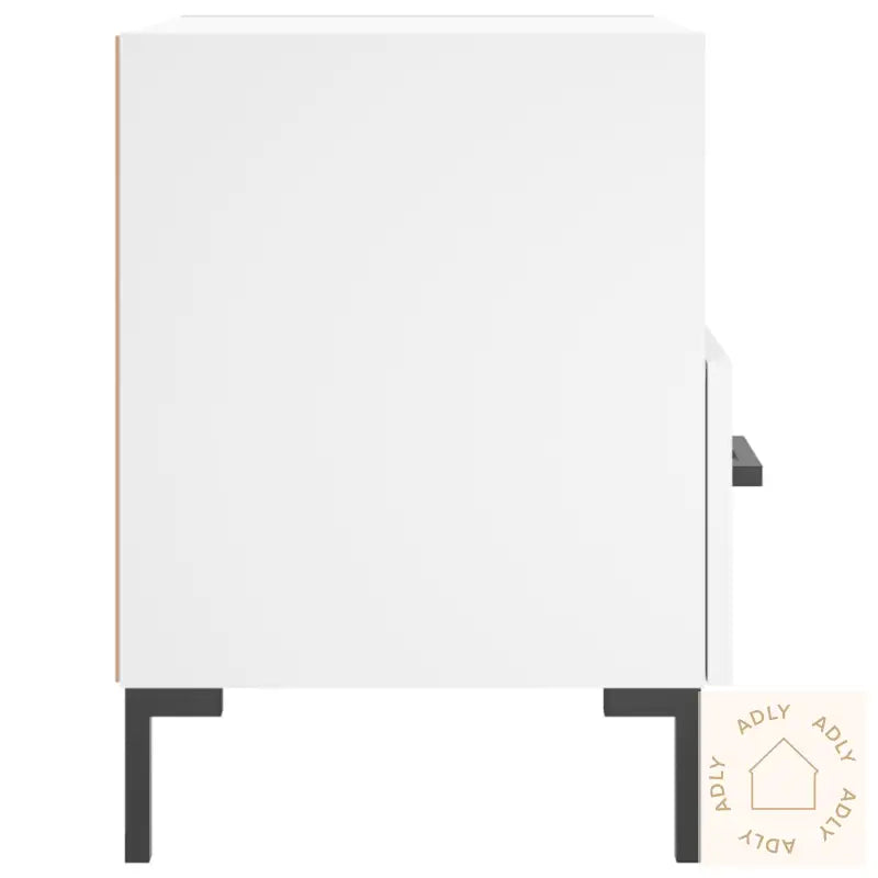 Nattbord 2 Stk Hvit 40X35X47,5 Cm Konstruert Tre