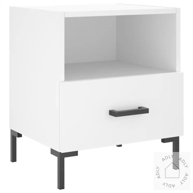 Nattbord 2 Stk Hvit 40X35X47,5 Cm Konstruert Tre