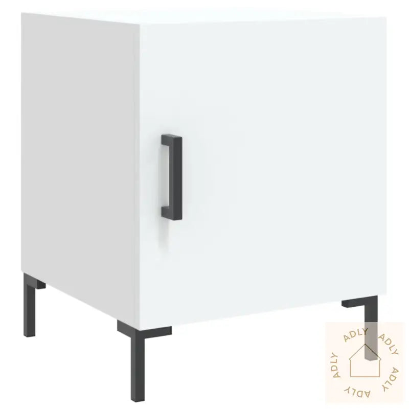 Nattbord 2 Stk Hvit 40X40X50 Cm Konstruert Tre